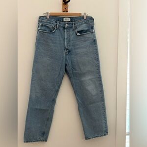 Agolde 90s Crop Mid Rise Straight Jeans Size 29 Waist